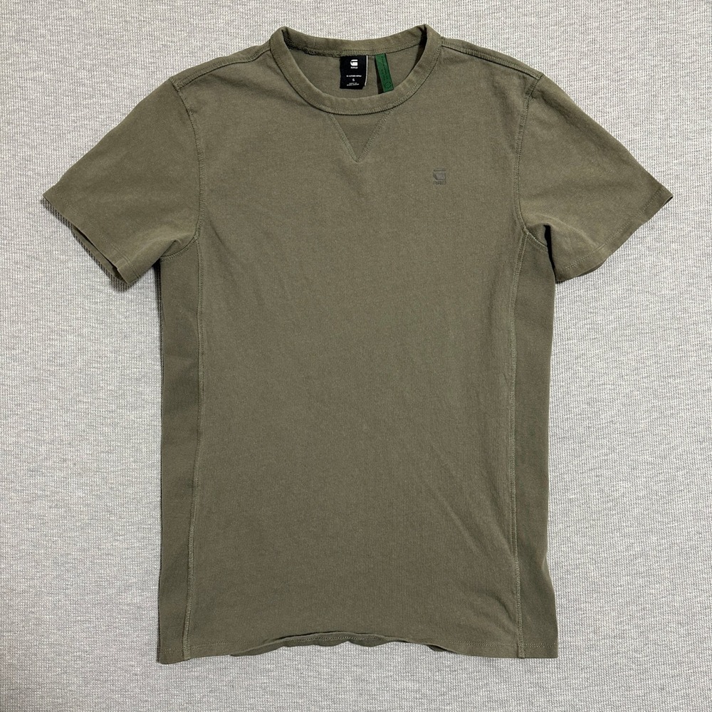 G-Star Raw Premium Core R T Short Sleeve T-Shirt Olive Green Mens Size Small